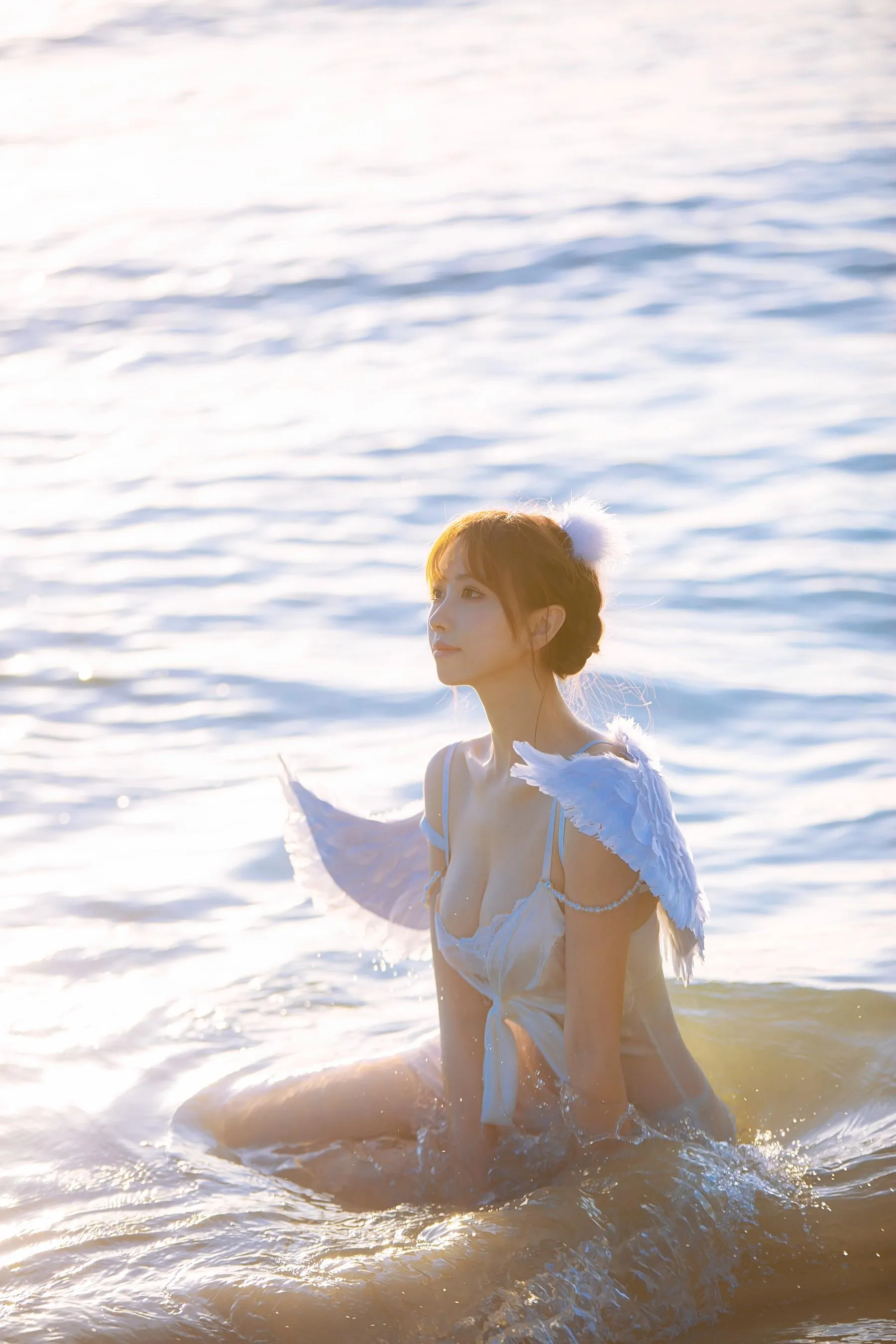 念雪ww – NO.35 海边神明少女 [50P]插图6